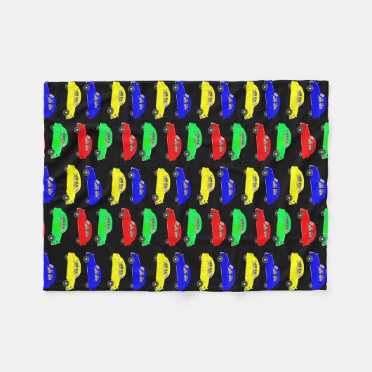 Citroen 2 CV met zijspan Fleece Deken (Voorkant (Horizontaal))