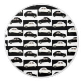 Citroen 2 CV met zijspan Keramische Knop (Voorkant)