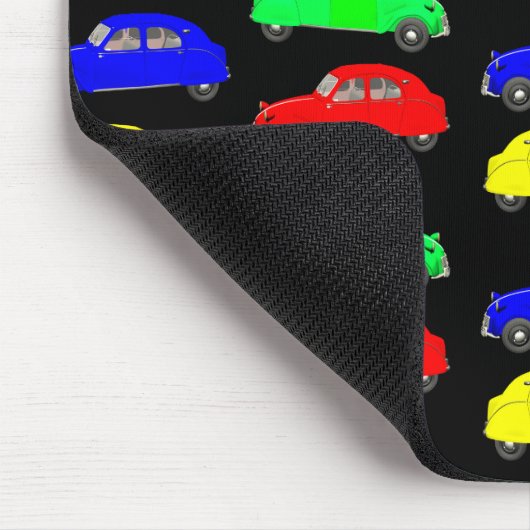 Citroen 2 CV met zijspan Muismat (Hoek)