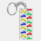 Citroen 2 CV met zijspan Sleutelhanger (Voorkant Links)