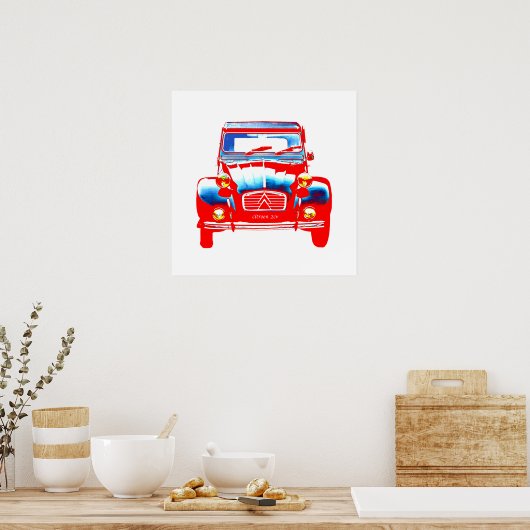 Citroen 2 CV poster (Keuken)