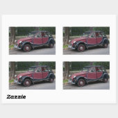 Citroën 2 CV Rechthoekige Sticker (Vel)