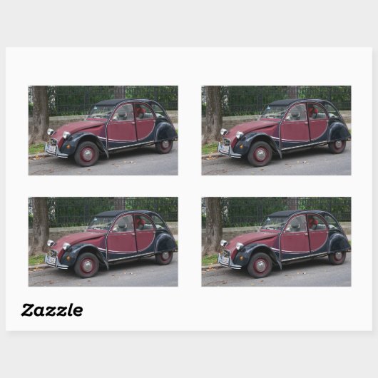 Citroën 2 CV Rechthoekige Sticker (Vel)