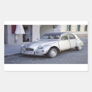 Citroën 2 CV Rechthoekige Sticker