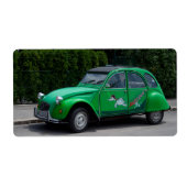 Citroen 2 CV Sauss Ente Etiket (Voorkant)
