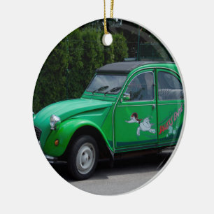 Citroen 2 CV Sauss Ente Keramisch Ornament