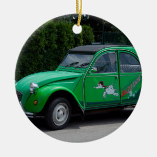 Citroen 2 CV Sauss Ente Keramisch Ornament