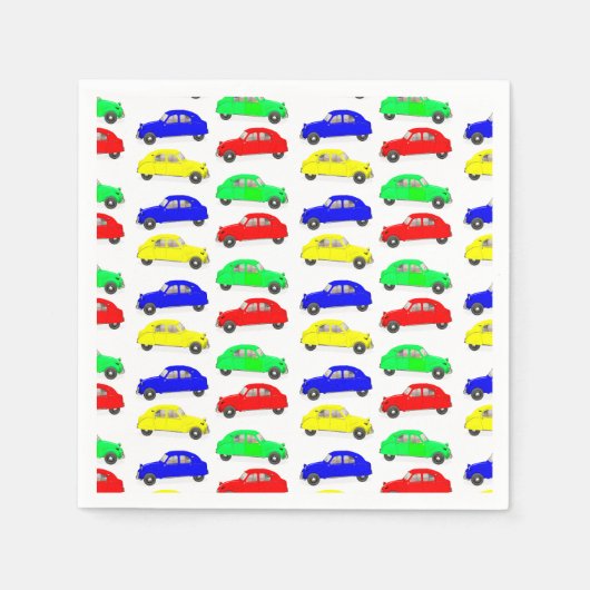 Citroen 2 CV Servetten (Voorkant)