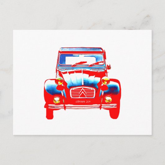 Citroen 2CV 2 Briefkaart (Voorkant)