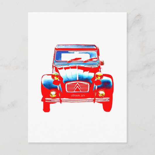 Citroen 2CV 2 Briefkaart (Voorkant)