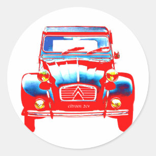 Citroen 2CV 2 Ronde Sticker