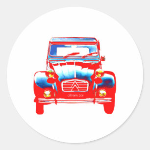 Citroen 2CV 2 Ronde Sticker