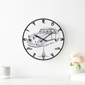 Citroen 2CV Afbeelding wandklok (Huis)