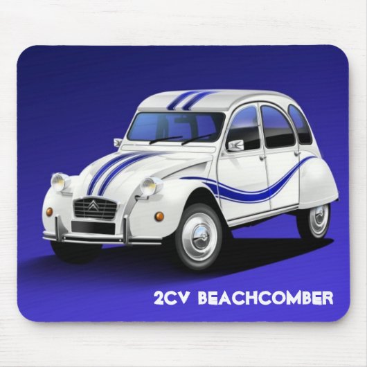 Citroen 2CV Beachcomber Mouse Mat. Muismat (Voorkant)