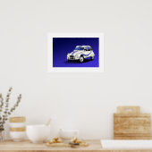 Citroen 2CV Beachcomber Poster Illustratie (Keuken)