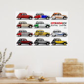 Citroën 2CV, beperkte uitgave Poster (Keuken)