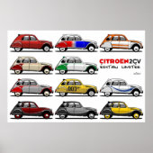 Citroën 2CV, beperkte uitgave Poster (Voorkant)