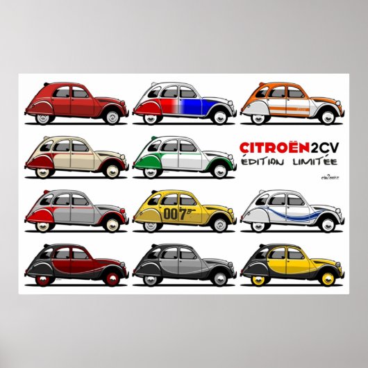Citroën 2CV, beperkte uitgave Poster (Voorkant)