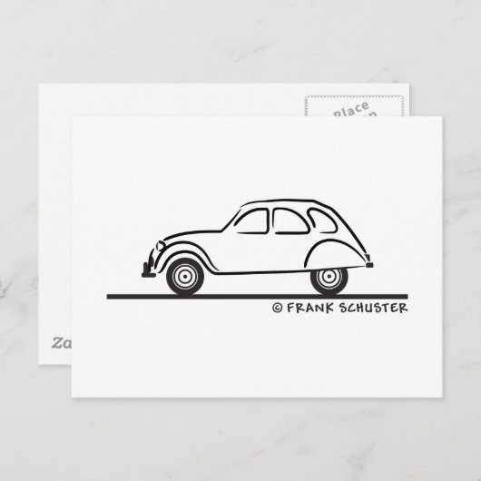 Citroen 2CV Briefkaart (Voorkant / Achterkant)