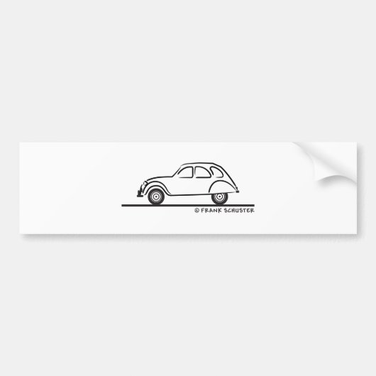 Citroen 2CV Bumpersticker (Voorkant)