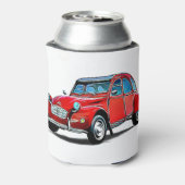 Citroen 2CV Cartoon Blikjeskoeler (Blikje Achterkant)