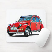 Citroen 2CV Cartoon Muismat (Met muis)