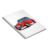 Citroen 2CV Cartoon Notitieboek (Rechterzijde)