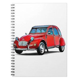 Citroen 2CV Cartoon Notitieboek