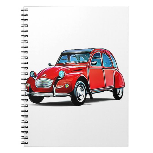 Citroen 2CV Cartoon Notitieboek (Voorkant)