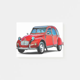 Citroen 2CV Cartoon Post-it® Notes