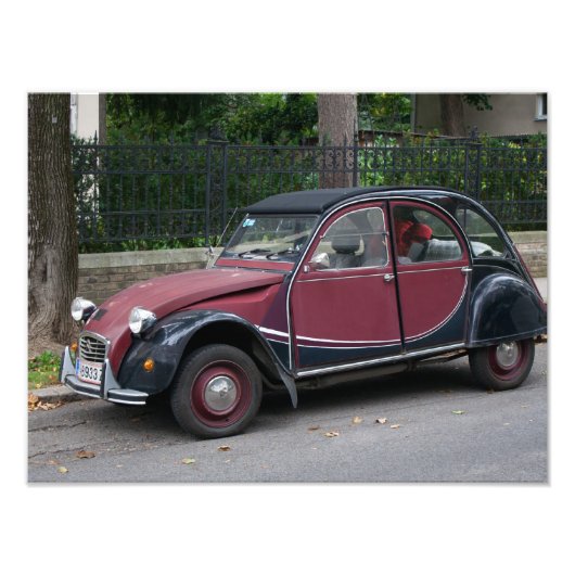 Citroen 2CV Charleston Foto Afdruk (Voorkant)