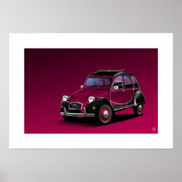Citroen 2CV Charleston Poster Illustratie