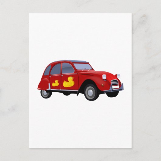 Citroen 2CV Ente Briefkaart (Voorkant)
