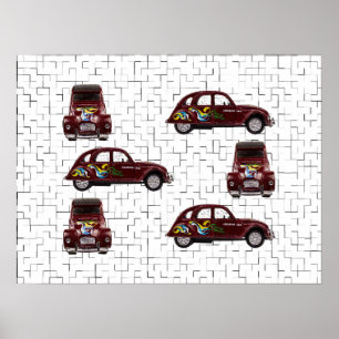 Citroën 2CV - Ente - Döschwo Poster