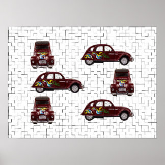 Citroën 2CV - Ente - Döschwo Poster