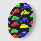 Citroen 2CV-patroon met 50e stijl Grote Klok (Hoek)