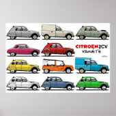 Citroën 2CV Poster (Voorkant)