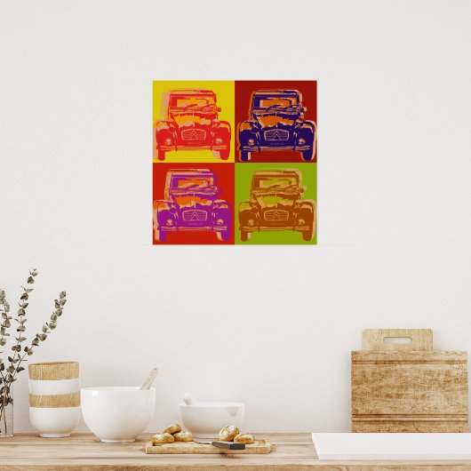 Citroen 2cv poster (Keuken)