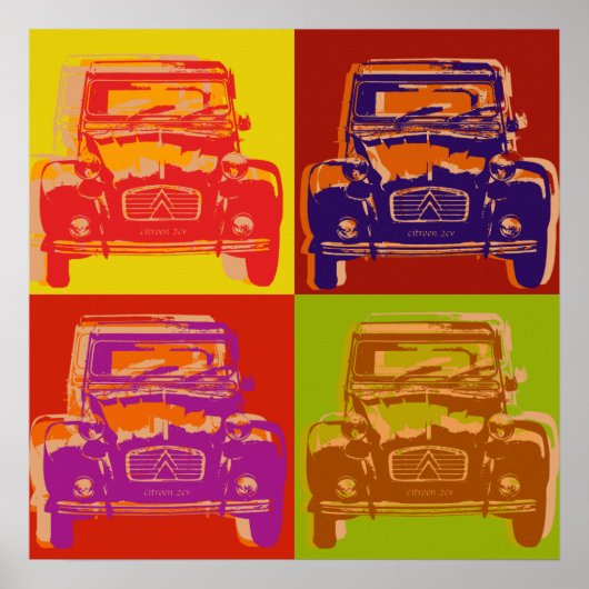 Citroen 2cv poster (Voorkant)