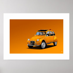 Citroen 2CV Poster Illustratie