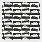 Citroen 2CV Vierkante Sticker (Voorkant)