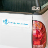 Citroen 2cv Zelfklevend Quebec Bumpersticker (Op Truck)