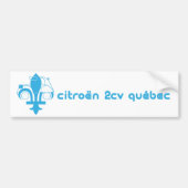 Citroen 2cv Zelfklevend Quebec Bumpersticker (Voorkant)