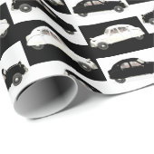 Citroen 2CV zwart en wit Cadeaupapier (Rol Hoek)