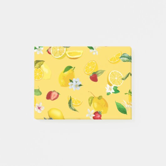 Citroen & Aardbei 3 Post-it® Notes (Voorkant)