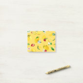 Citroen & Aardbei 3 Post-it® Notes (Op bureau)