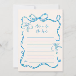 Citroen advies voor de bruid Vrijgezellenfeest Kaa Kaart