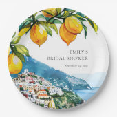 Citroen Amalfi Kust Bruidsfeest Papieren Bordje (Voorkant)