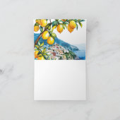 Citroen Amalfi-kust Bruiloftsborrel Bedankkaart (Binnen)