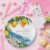 Citroen Amalfi Kust Bruiloftsborrel Papieren Bordje (Feest)